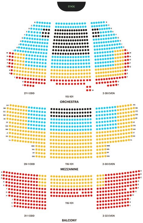 Gerald schoenfeld theatre seating chart 00 a ticket